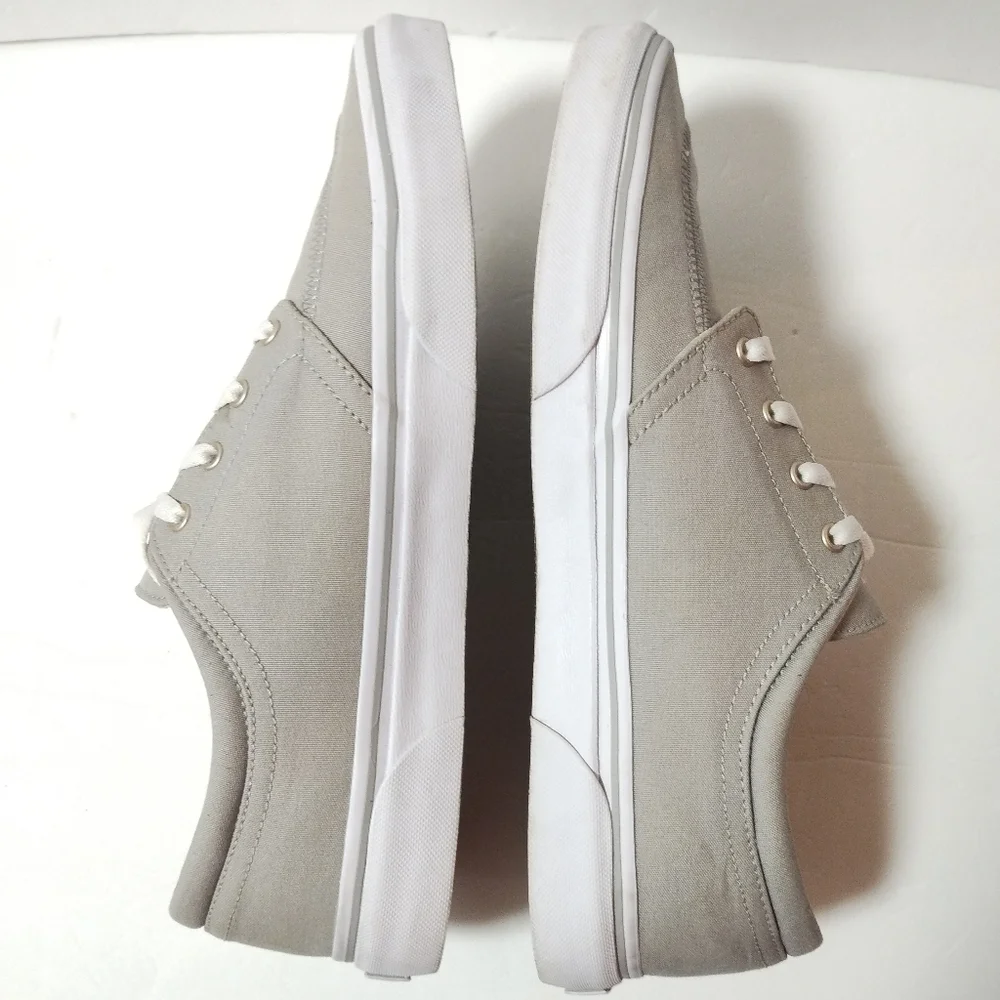 Polo Ralph Lauren‎ Canvas Sneakers Men's Shoes Size 12 Lace Up Gray Faxon X
